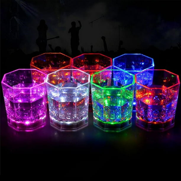 LED Light Flashing Cup Plastic Octagon Cups Home KTV Wedding Party Supplies Gift LED Light Flashing Cup Plastic Octagon Cups Home KTV Wedding Party Supplies Gift